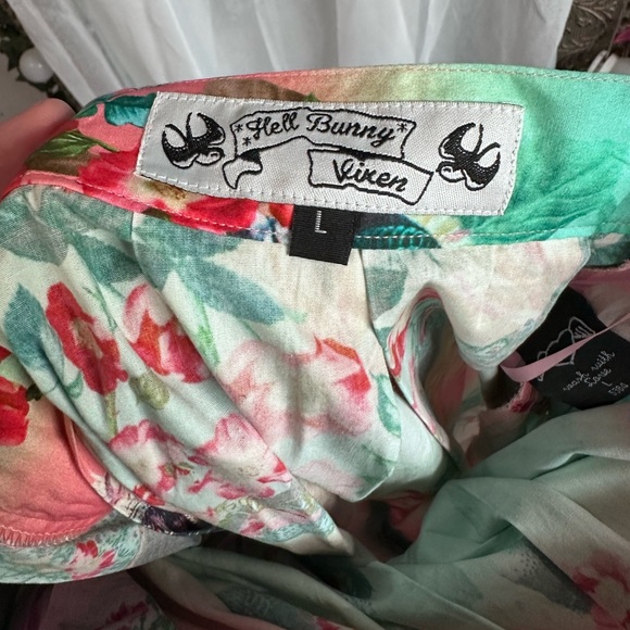 Hell Bunny Peacock skirt L - Picture 5 of 7